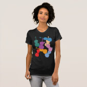 Kleurrijke Cellos T-shirt (Voorkant volledig)