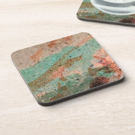 Kleurrijke cementbalk bovenaan drankjes onderzetter (Linkerzijde)