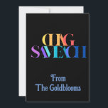 Kleurrijke Chag Sameach JoodseFeestdagGroet Feestdagenkaart<br><div class="desc">Een modern,  kleurrijk Chag Sameach tekstontwerp dat gelukkig feestdagen betekent,  is een geschikte groet voor veel van de verschillende Joodse feestdagen.</div>