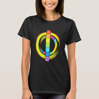 Kleurrijke Chakra Yoga Meditatie Zen Kunst Mandala T-shirt