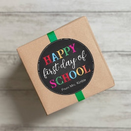 Kleurrijke Chalkboard School Sticker