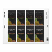 Kleurrijke Chalkboard Verloving wijnlabels Etiket (Full Sheet)