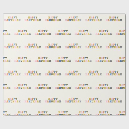 Kleurrijke Chanoeka Westerne Retro Unieke Leuke Va Cadeaupapier (Vlak)