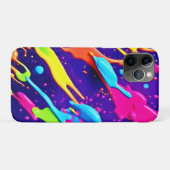 Kleurrijke Chaos in Abstracte Splatter Case-Mate iPhone Case (Achterkant (horizontaal))