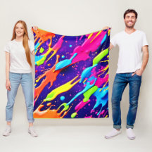 Kleurrijke Chaos in Abstracte Splatter