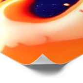 Kleurrijke Chaos in Abstracte Splatter Poster (Hoek)