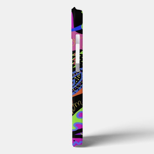 Kleurrijke Chaos iPhone Case (Achterkant / Links)