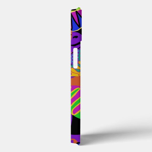 Kleurrijke Chaos iPhone Case (Achterkant / Rechts)