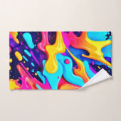 Kleurrijke Chaos Kunst Bad Handdoek (Handdoek)