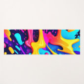 Kleurrijke Chaos Kunst Yogamat (Voorkant (horizontaal))