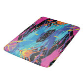 Kleurrijke Chaos: Splashes en Lines Badmat (Gekanteld)