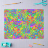 Kleurrijke chaos tissuepapier (Craft)