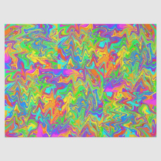 Kleurrijke chaos tissuepapier (Voorkant)