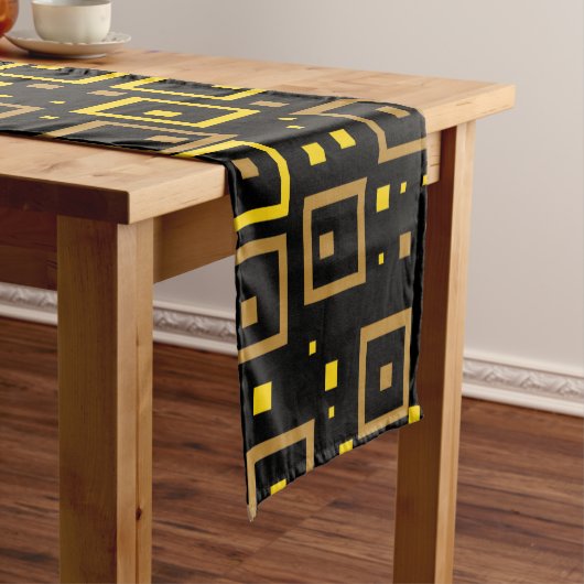 Kleurrijke Chaos: Willekeurige kleur Splashes Korte Tafelloper (Voorbeeld)