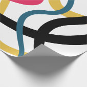 Kleurrijke, chaotische, gedurfde, levendige modern cadeaupapier (Hoek)