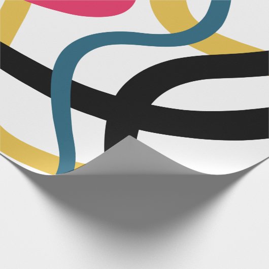 Kleurrijke, chaotische, gedurfde, levendige modern cadeaupapier (Hoek)