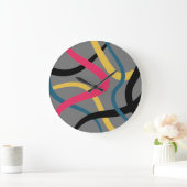 Kleurrijke, chaotische, gedurfde, levendige modern grote klok (Huis)