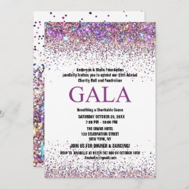Kleurrijke Charity Ball Corporate Fondsenwervende  Kaart