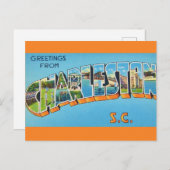Kleurrijke Charleston SC Groet Briefkaart (Voorkant / Achterkant)