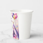 Kleurrijke Charming Teepee Verjaardag Sleepover Pa Papieren Bekers (Links)