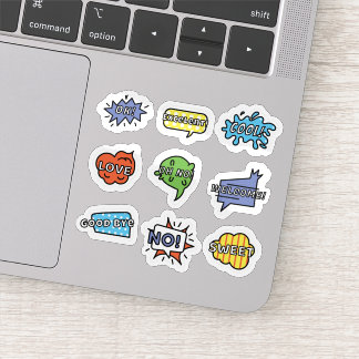 Kleurrijke chat Stickers