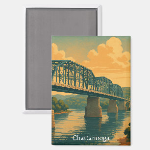 Kleurrijke  Chattanooga Tennessee Reizen Magneet
