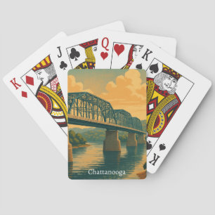 Kleurrijke  Chattanooga Tennessee Reizen Pokerkaarten