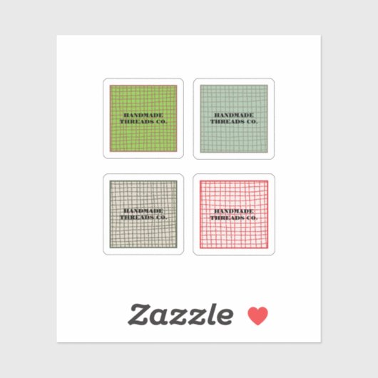 Kleurrijke Check Pattern Handgemaakte Kleding Busi Sticker (Vel)