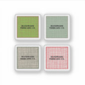 Kleurrijke Check Pattern Handgemaakte Kleding Busi Sticker (Voorkant)