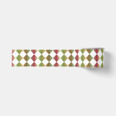 Kleurrijke Checker Diamond Patroon Grosgrain Lint (Voorkant)