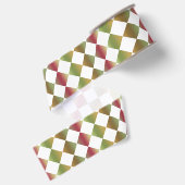 Kleurrijke Checker Diamond Patroon Grosgrain Lint (Achterkant)