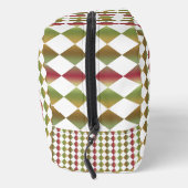 Kleurrijke Checker Diamond Pattern Toilettas Toilettasje (Rechts)