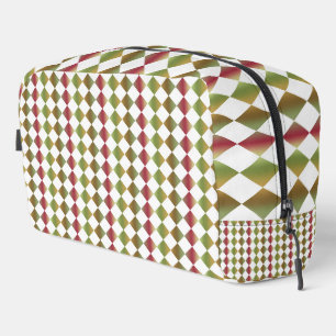 Kleurrijke Checker Diamond Pattern Toilettas Toilettasje