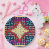 Kleurrijke Checkerboard Starry Paper Borden Papieren Bordje (Feest)