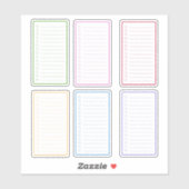 Kleurrijke Checklist Planner Sticker (Vel)