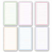 Kleurrijke Checklist Planner Sticker (Voorkant)