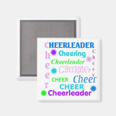 Kleurrijke Cheerleader Magnet (Voorkant / Achterkant)
