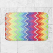 Kleurrijke Chevron Cute Rainbow-kleuren Textuur Badmat