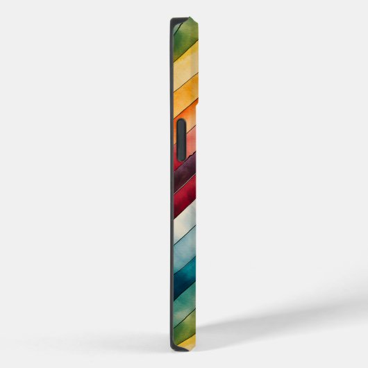 Kleurrijke Chevron Monogram Regenboog Case-Mate iPhone Case (Achterkant / Rechts)