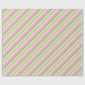Kleurrijke chevron stripe cadeaupapier (Vlak)