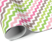 Kleurrijke chevron stripe cadeaupapier (Rol Hoek)