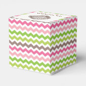 Kleurrijke chevron stripe met chocoladetruffel bedankdoosjes (Achterkant)