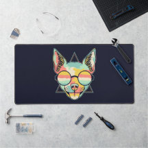 Kleurrijke Chihuahua Draagbril Abstract