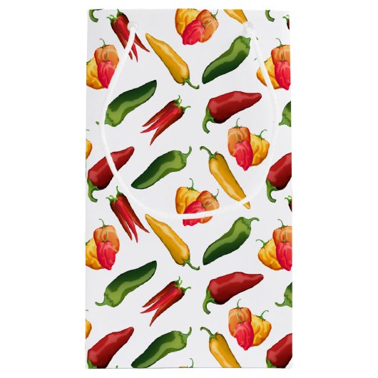 Kleurrijke Chili paprika's Klein Cadeauzakje (Achterkant)