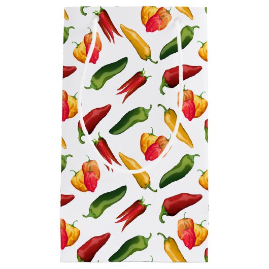 Kleurrijke Chili paprika's Klein Cadeauzakje (Voorkant)