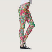 Kleurrijke Chinese Bloem Leggings -  (Rechts)