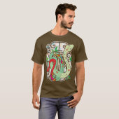 Kleurrijke Chinese dierenriemslang T-shirt (Voorkant volledig)