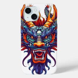 Kleurrijke Chinese Draak iPhone 15 Case