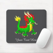 Kleurrijke Chinese Draak Muismat (Met muis)
