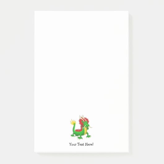 Kleurrijke Chinese Draak Post-it® Notes (Voorkant)